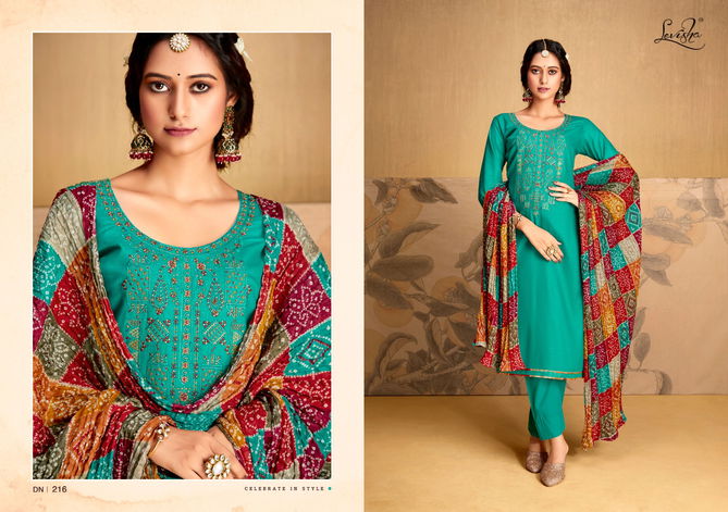 Levisha Nivisha Vol 4 Readymade Designer Rayon Suit Collection
